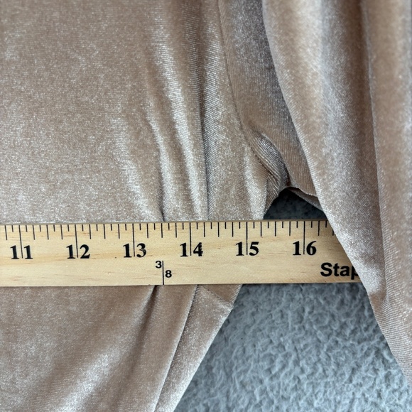 Baltic Born Champagne Velvet Wrap Maxi Dress Small Short Sleeve - Picture 10 of 16